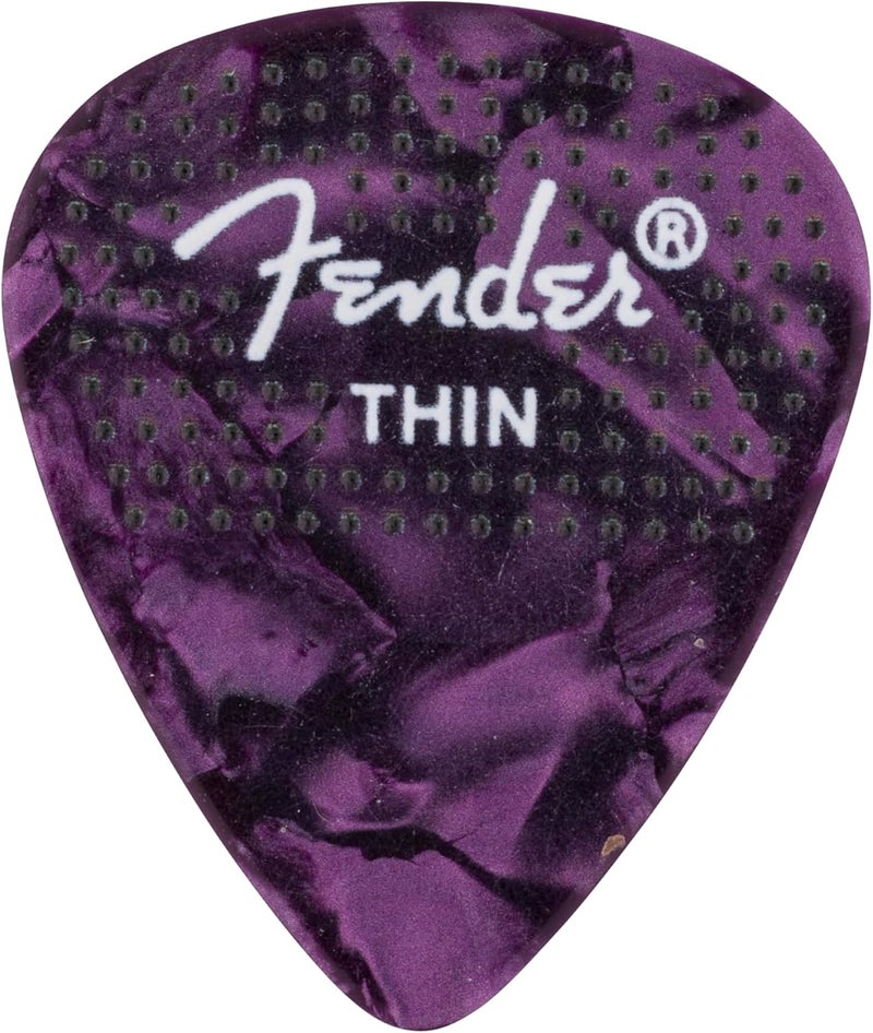 FENDER Celluloid Guitar Picks, Stocking Stuffers, 351 Dotted Shape, Medium, 12-Pack - Image 5